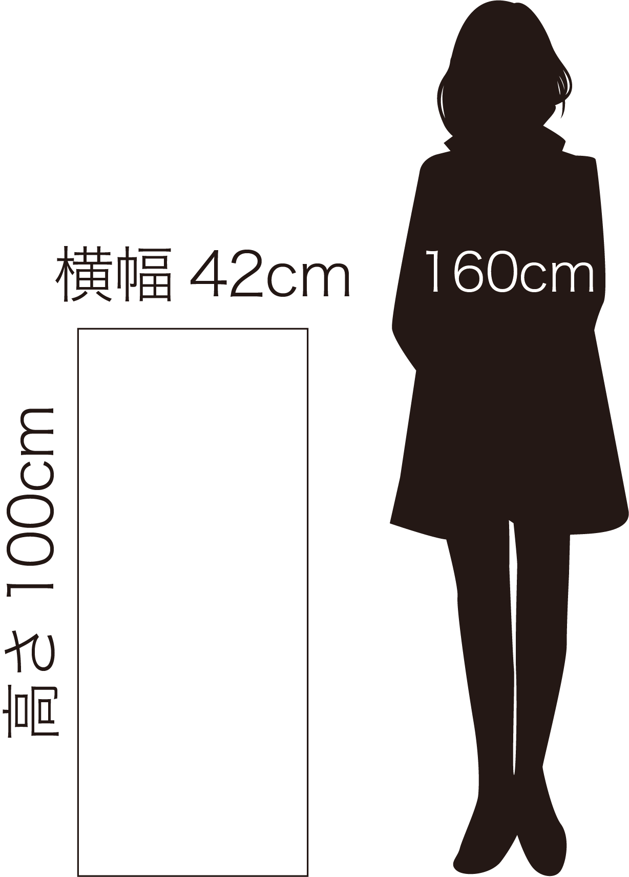 横42cm×高さ100cm